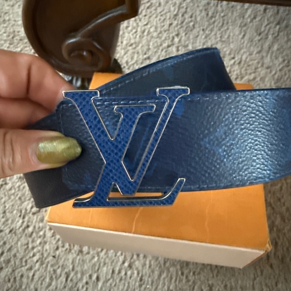 Authentic Reversible Belt in monogram canvas Louis Vuitton Men's Belt Size 95/38 - Picture 1 of 4
